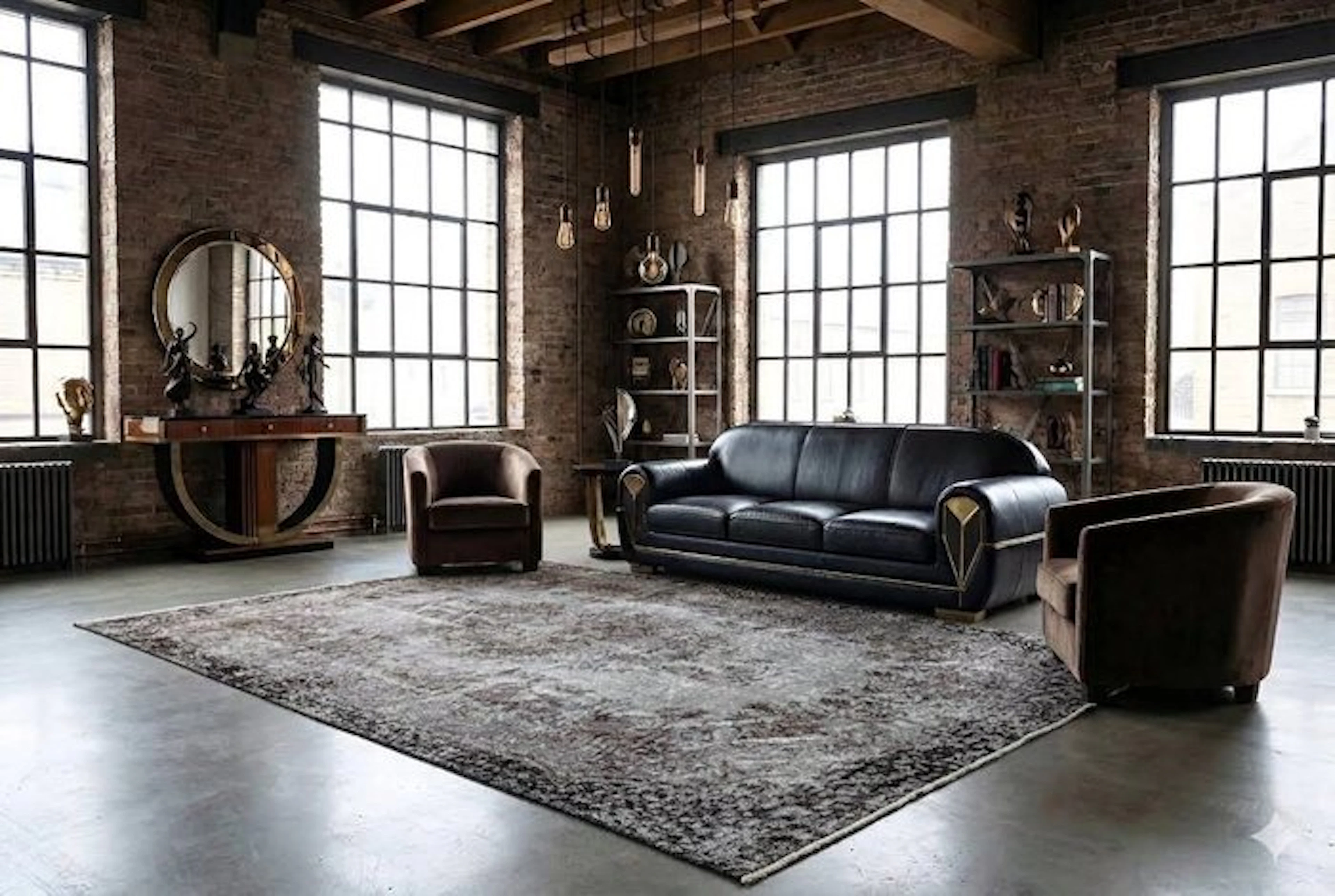 Grey vintage - Rug - 275 cm - 170 cm - with certificate