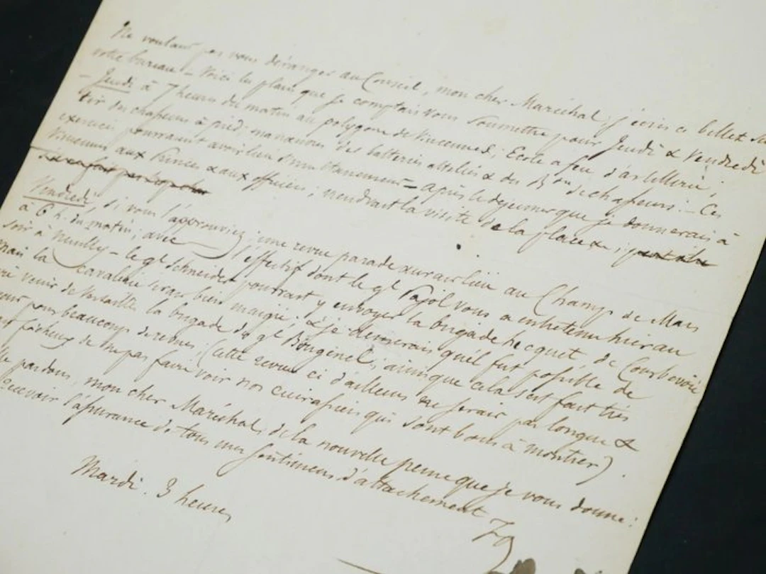 Ferdinand-Philippe d'Orléans - Lettre à un maréchal - 1840