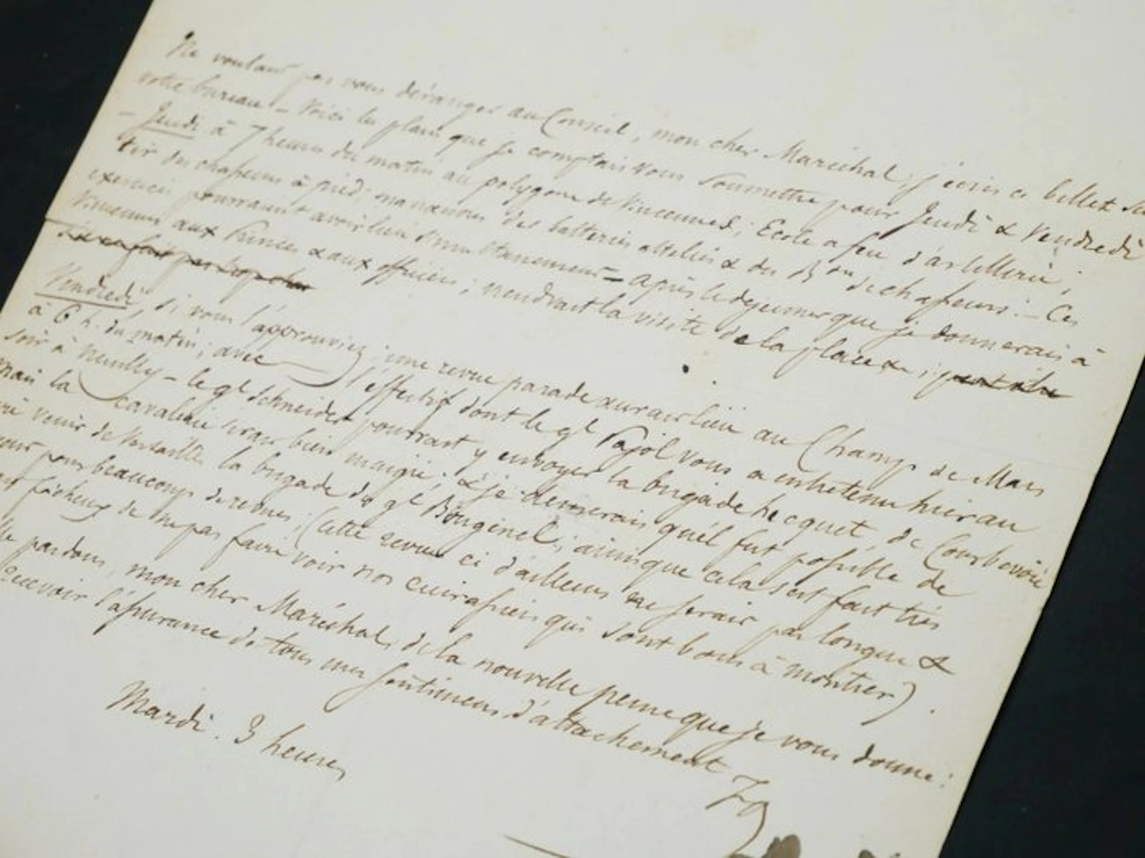 Ferdinand-Philippe d'Orléans - Lettre à un maréchal - 1840