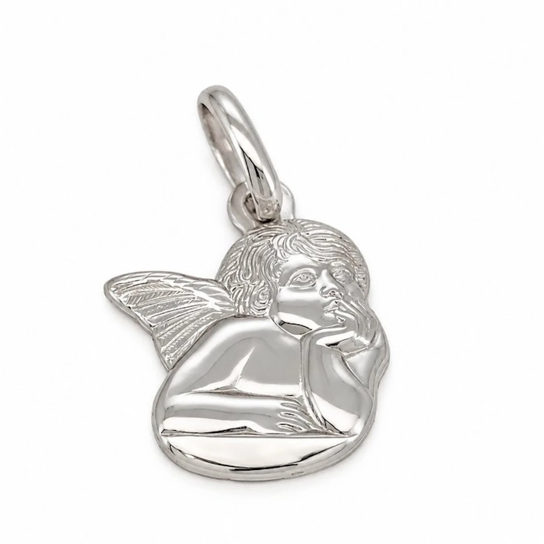 No reserve price - Pendant - 18 kt. White gold - Made in Italy - Handmade