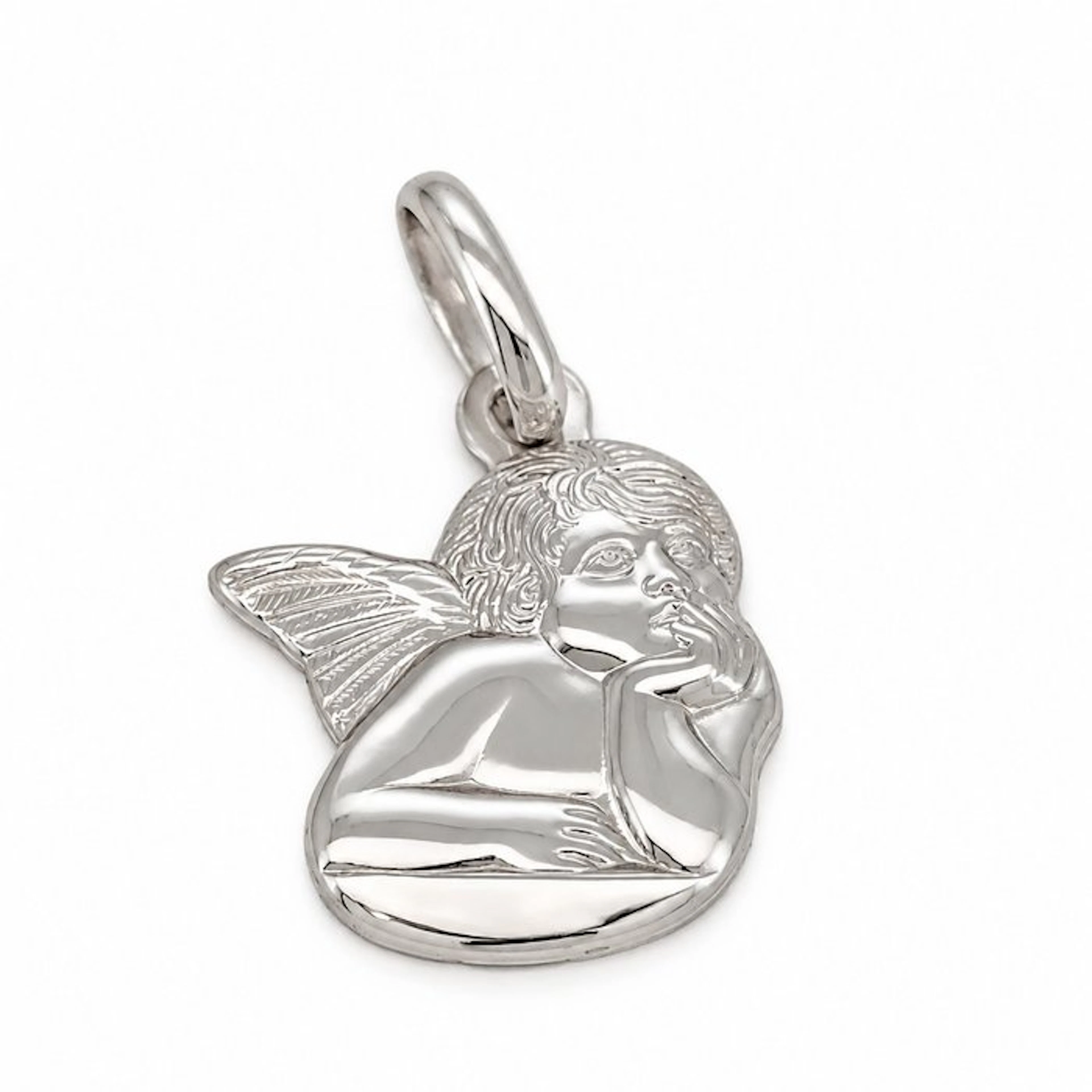 No reserve price - Pendant - 18 kt. White gold - Made in Italy - Handmade