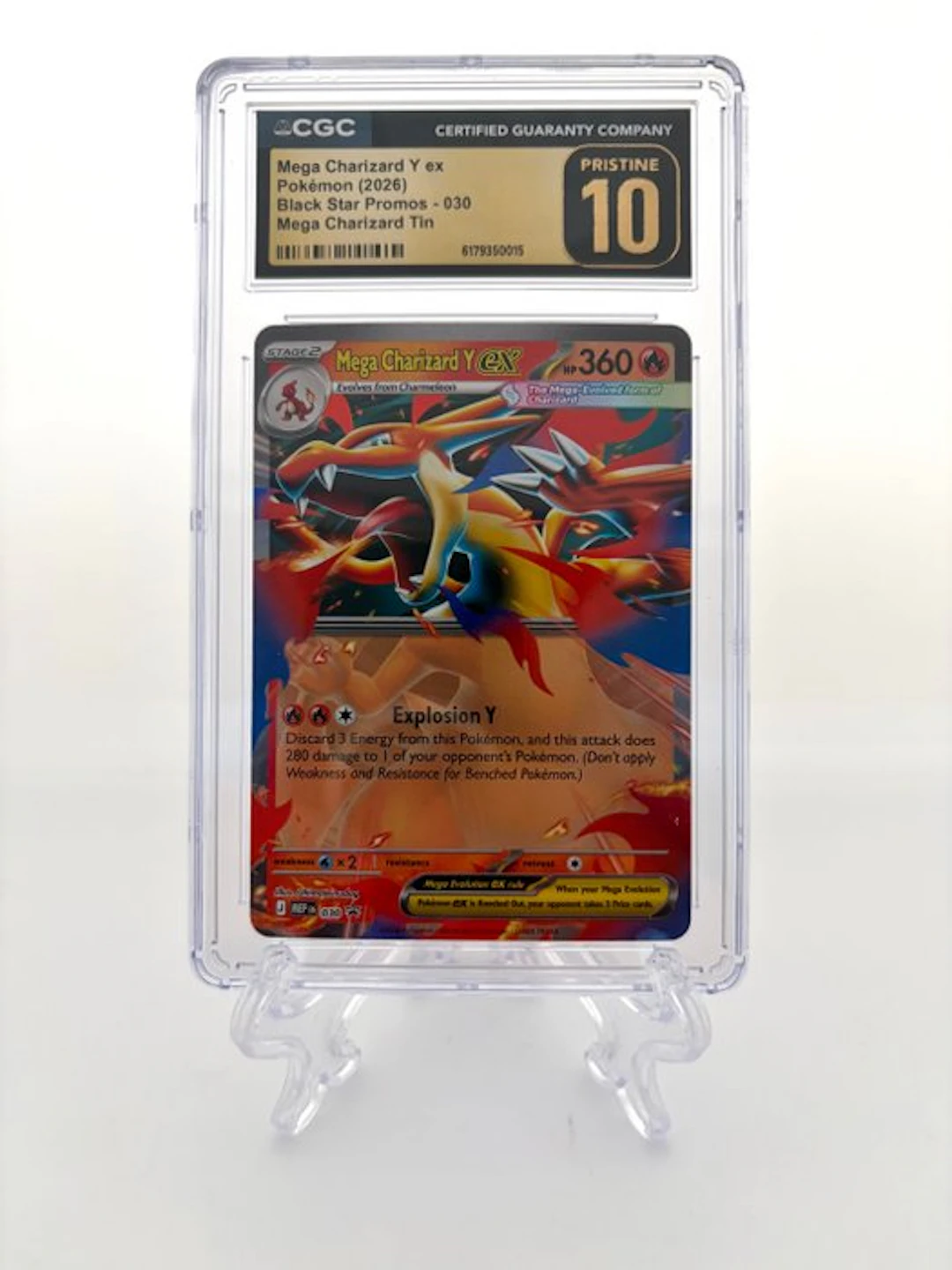 Pokémon - 1 Graded card - Mega Charizard Y ex - Black...