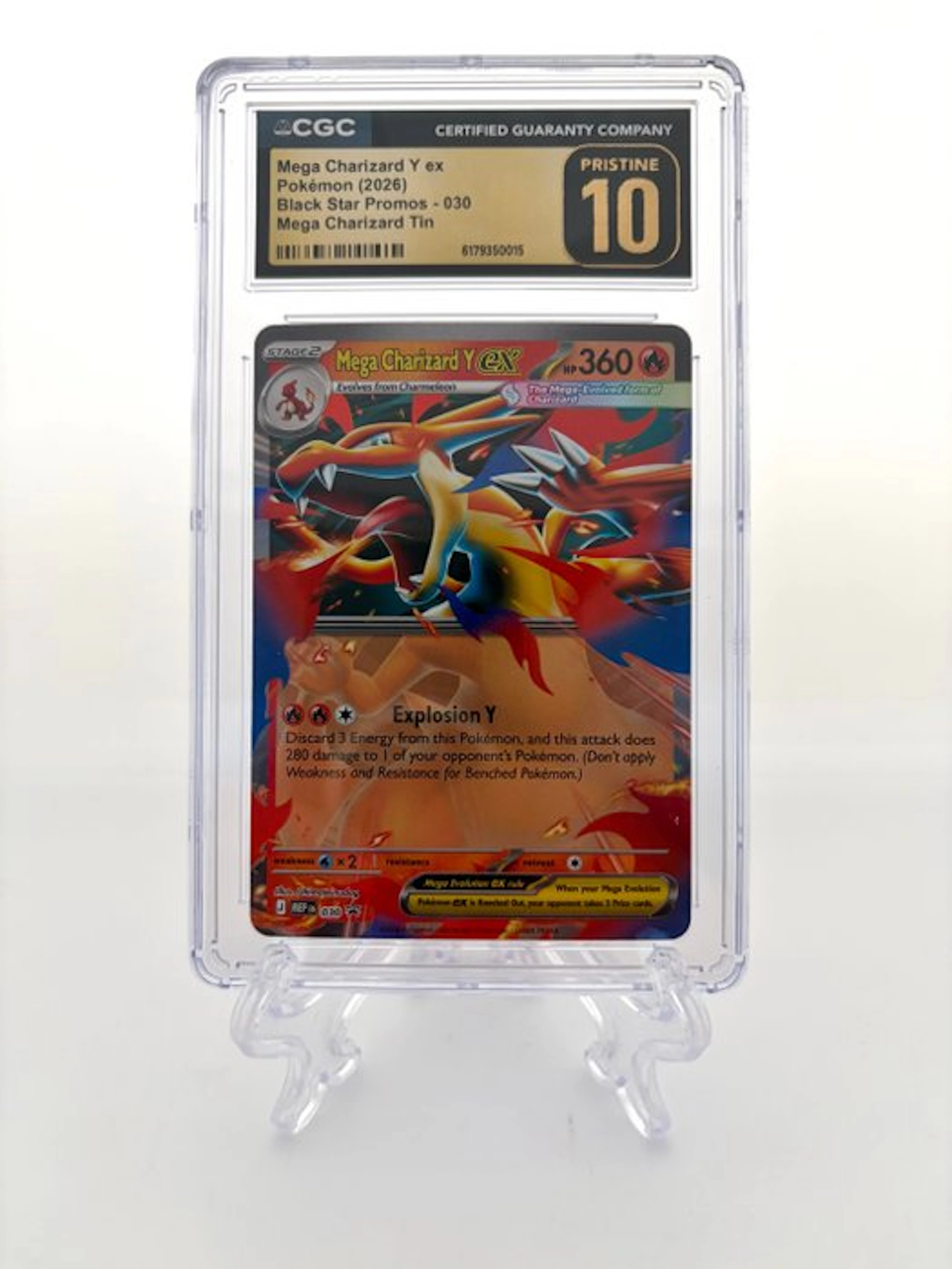 Pokémon - 1 Graded card - Mega Charizard Y ex - Black...