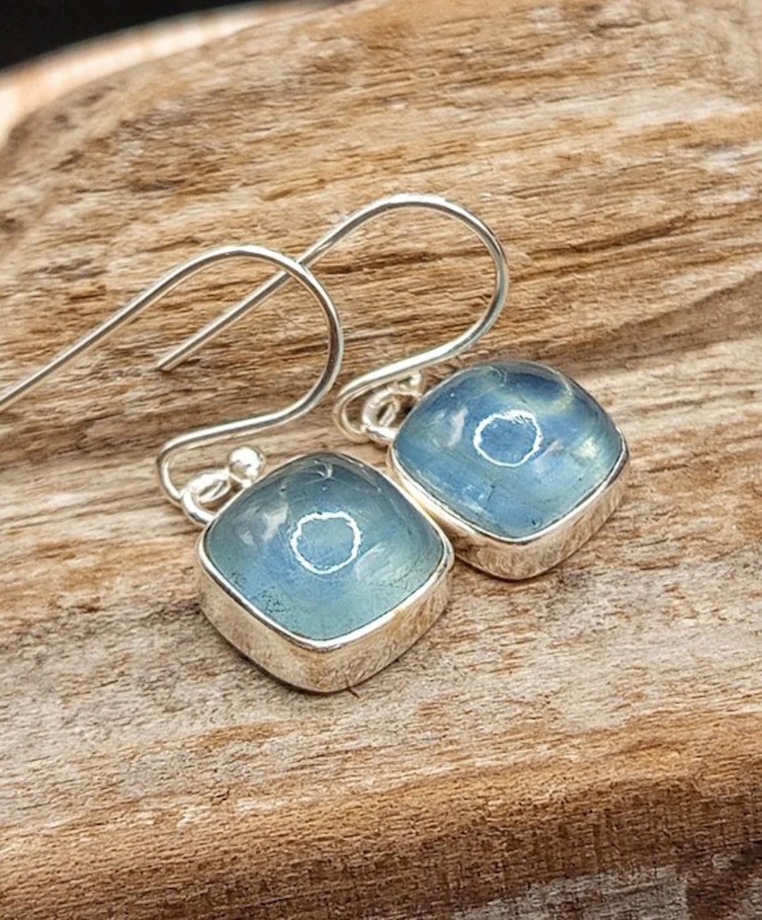 Unique Piece - Pair of 925 Silver Earrings with...