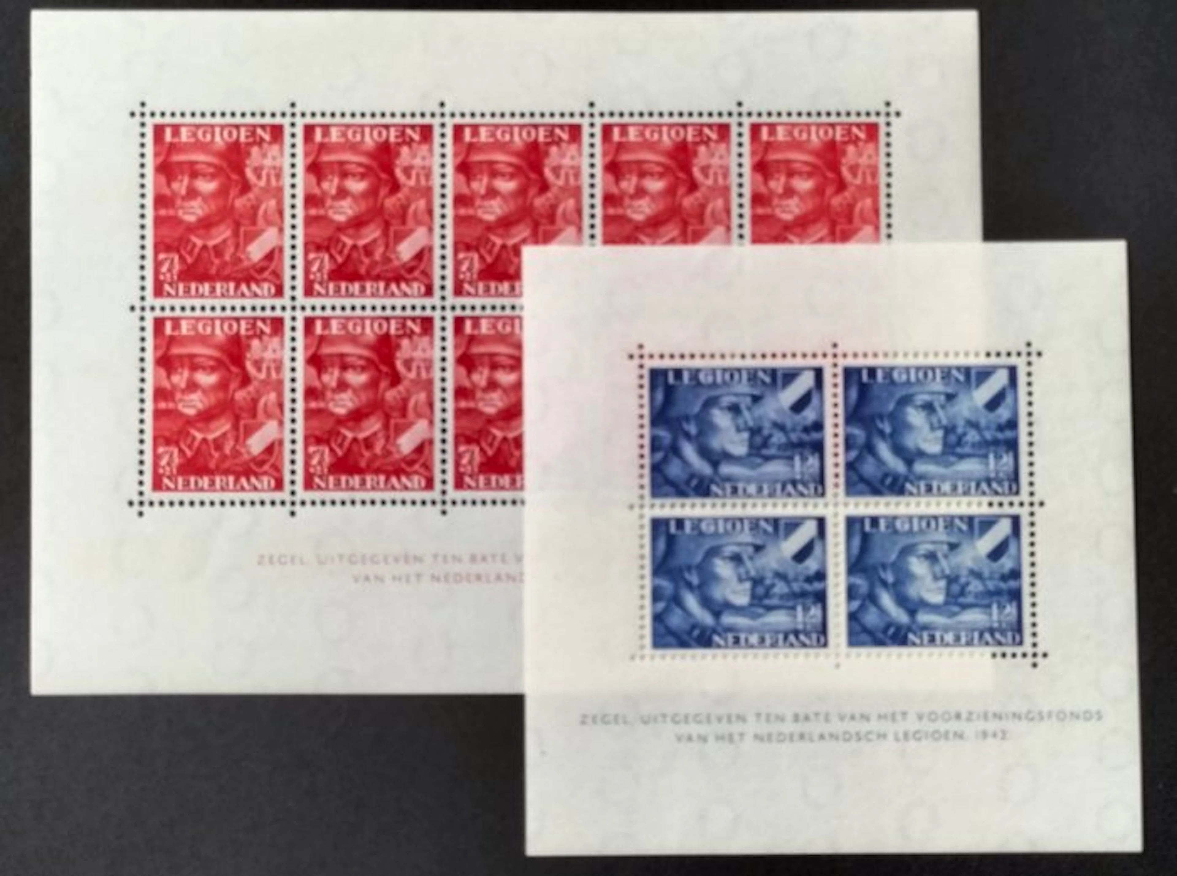 Netherlands 1942 - Legion blocks - Nvph 402/403V
