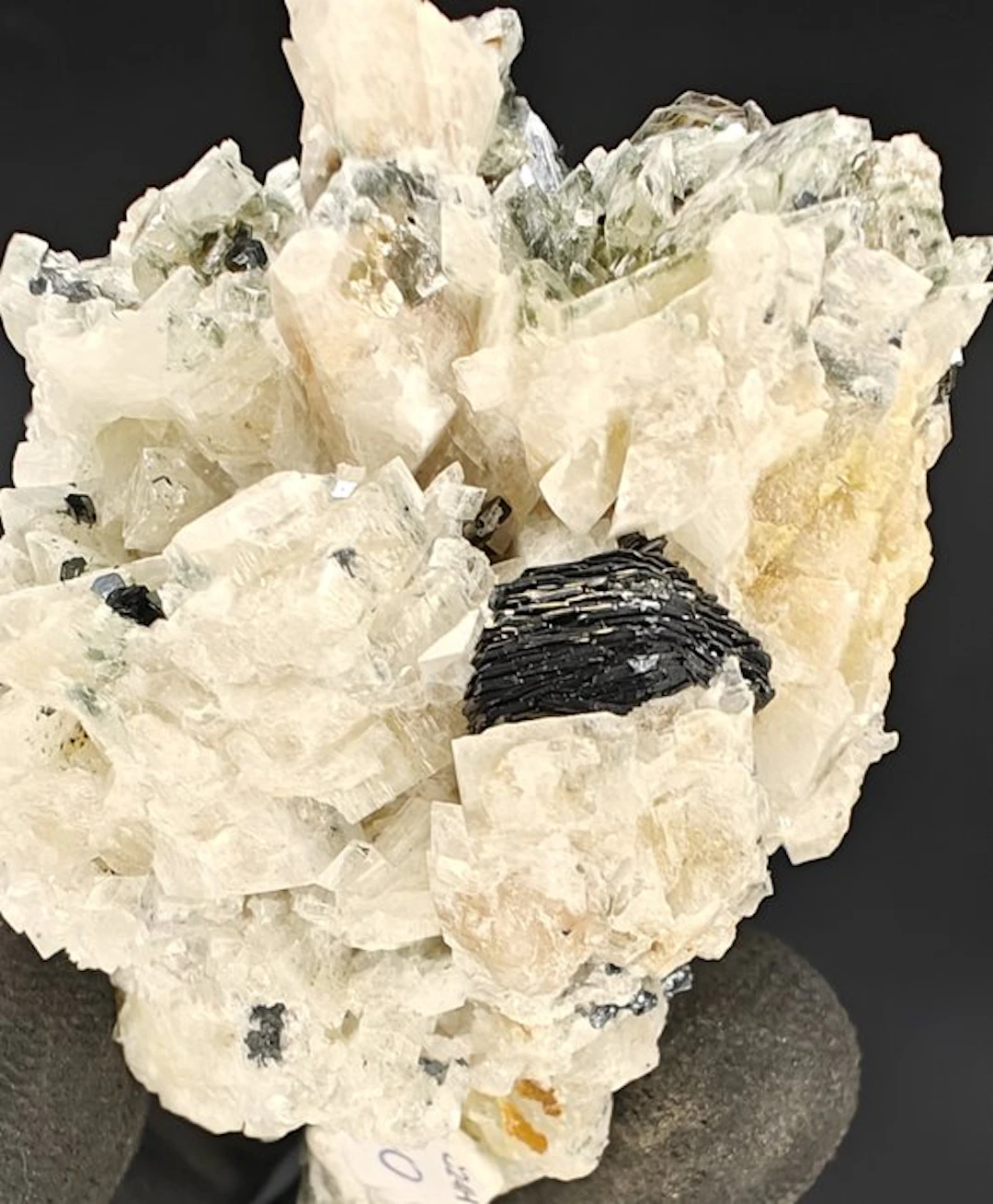 Hematite iron rose with adularia Crystals on matrix...