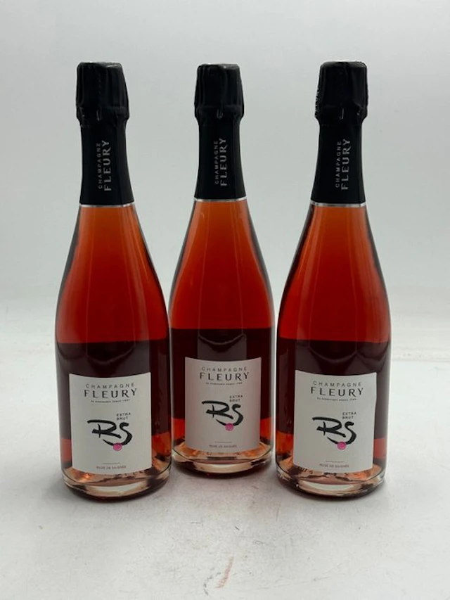 Fleury, Rosé de Saignée - Champagne Extra Brut - 3 Bottles (0.75L)