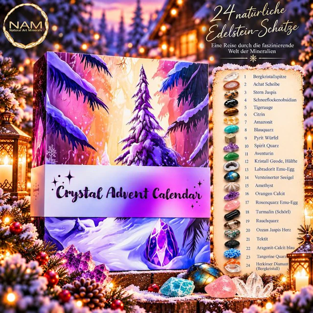 Gemstone Advent Calendar – 24 Sparkling Natural Treasures...
