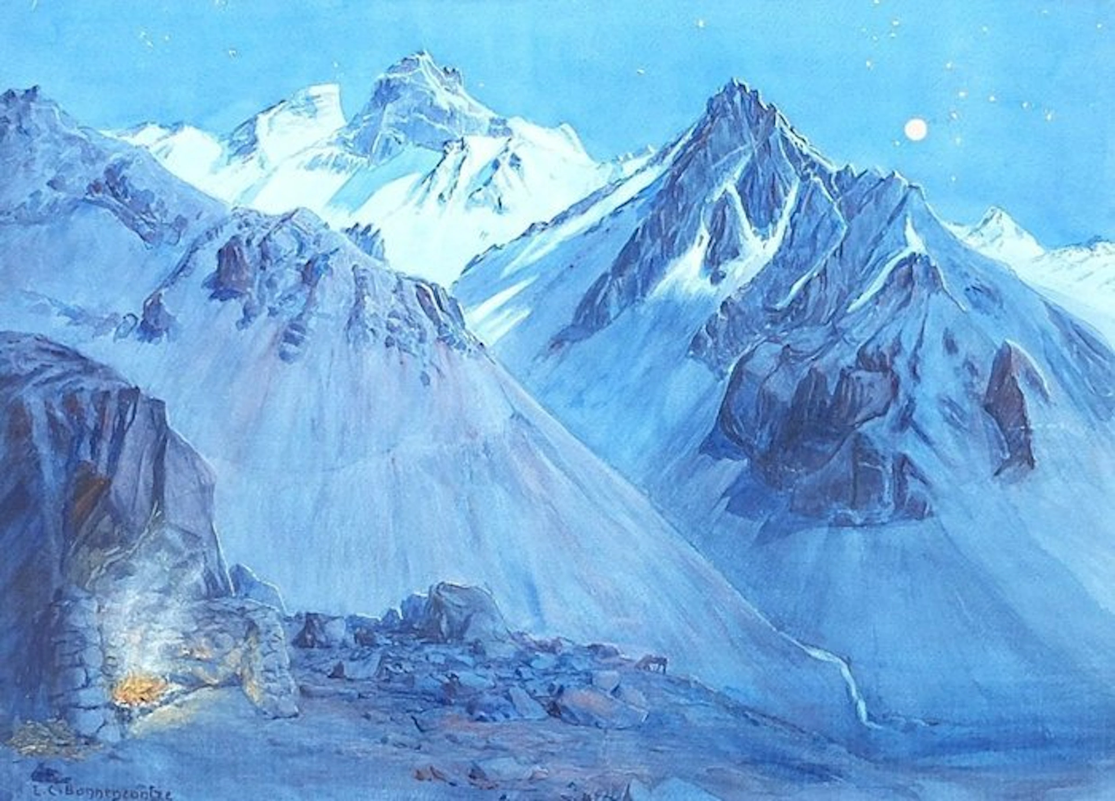 Ernest Courtois de Bonnencontre (1859-1955) - Clair de...
