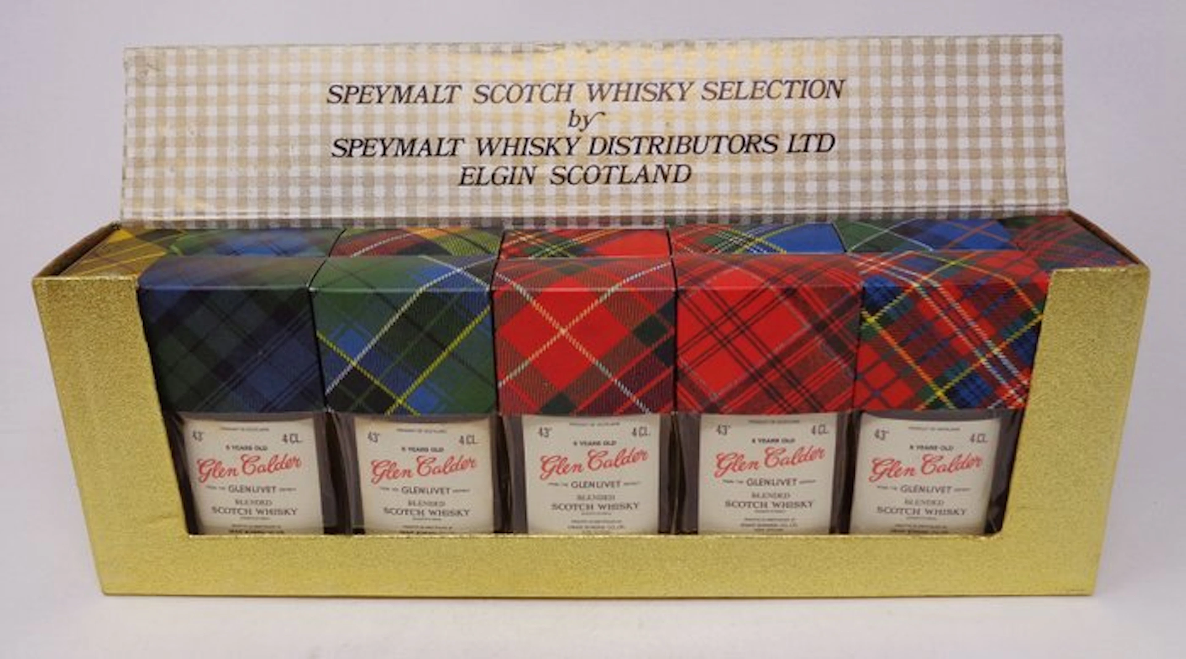 Glen Calder 5 years old - Miniature - b. 1970s - 4cl - 12 bottles