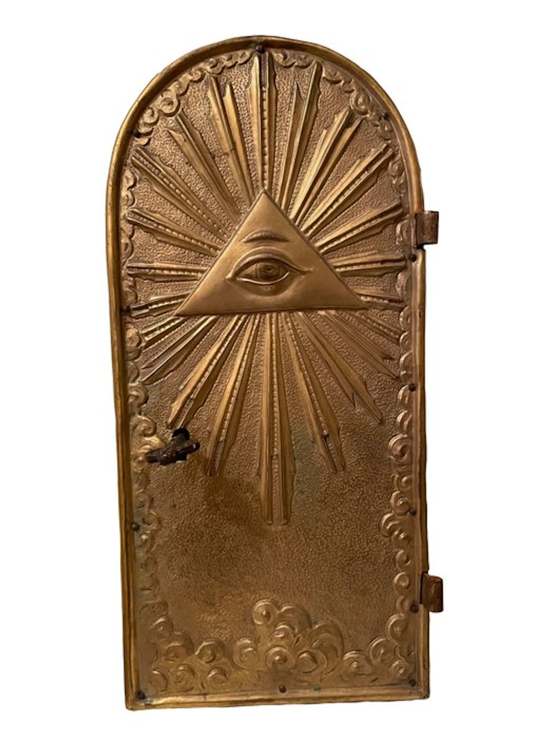 Tabernacle door - 40 cm - Antique - Copper, Wood - 1750-1800