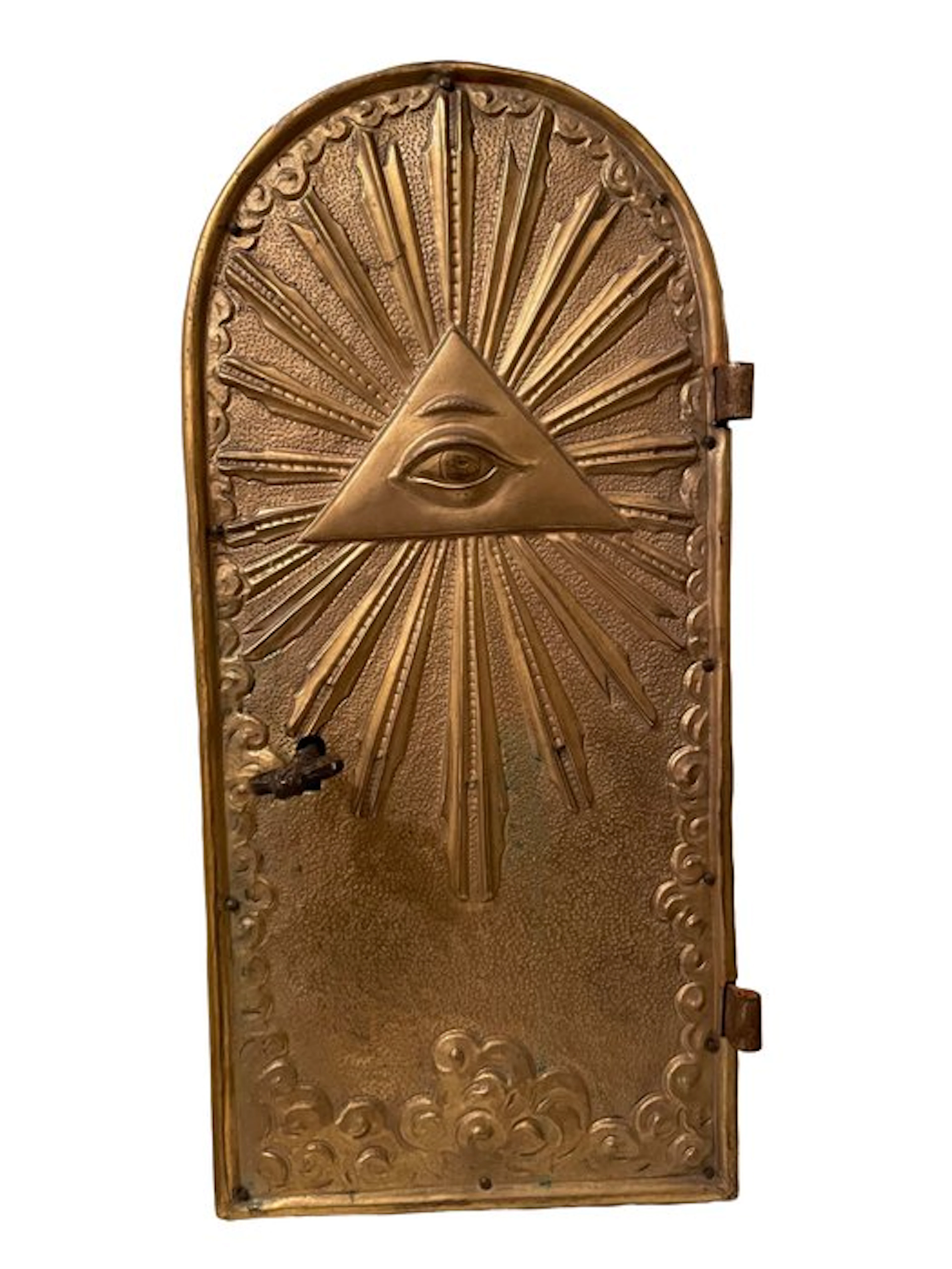 Tabernacle door - 40 cm - Antique - Copper, Wood - 1750-1800