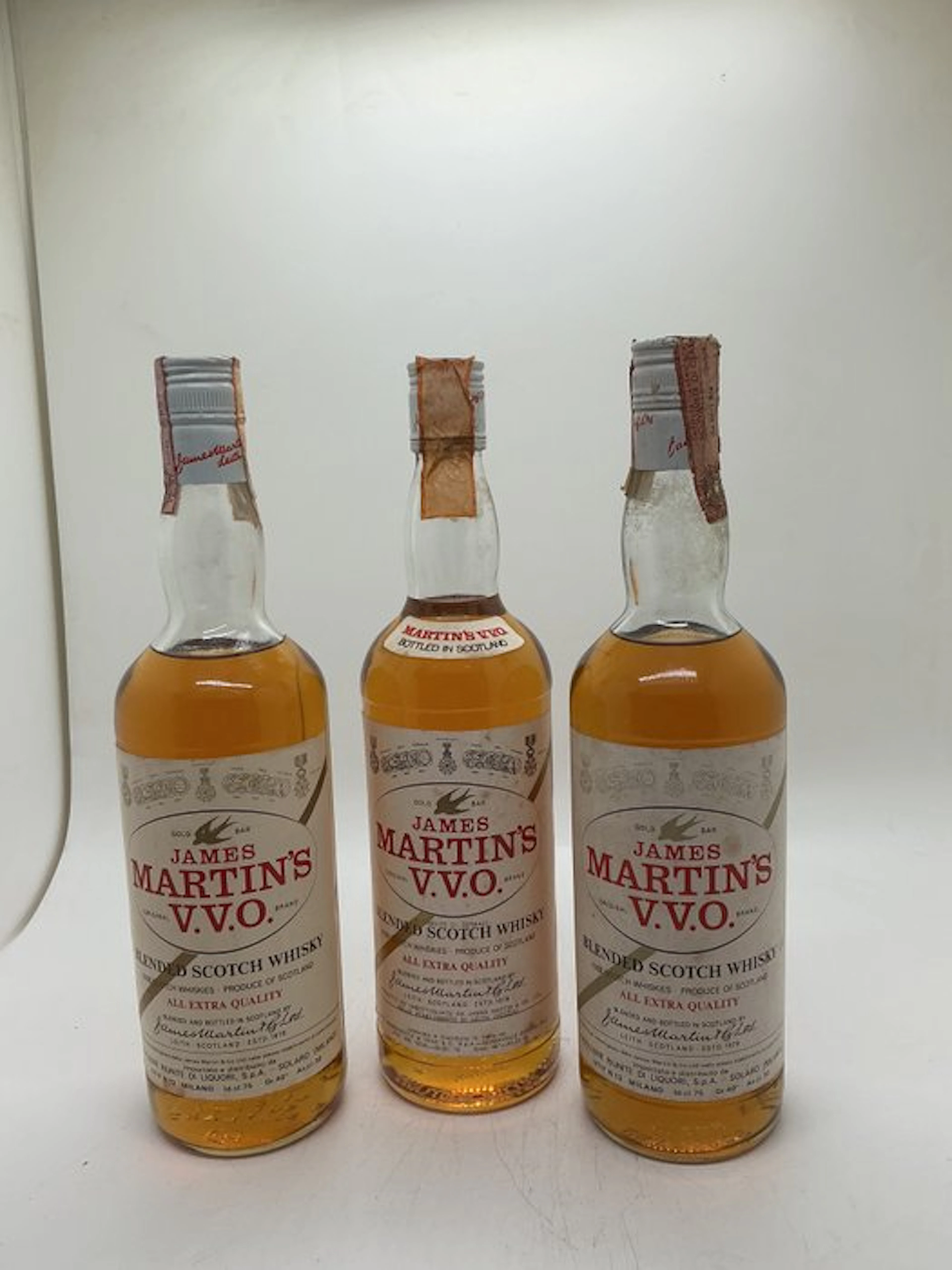 James Martin's V.V.O. - b. 1970s - 75cl - 3 bottles