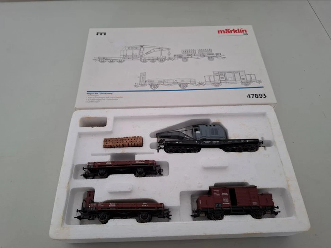 Märklin H0 - 47893 - Model train wagon (1) - Four-piece set 'Gleisbauzug'