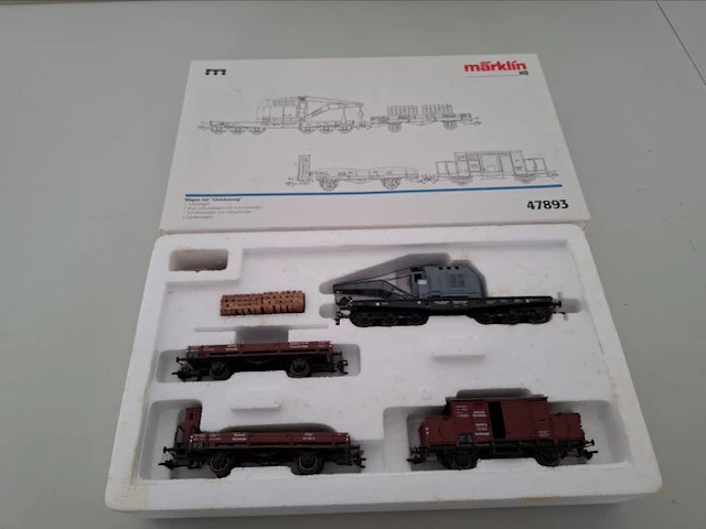Märklin H0 - 47893 - Model train wagon (1) - Four-piece set 'Gleisbauzug'