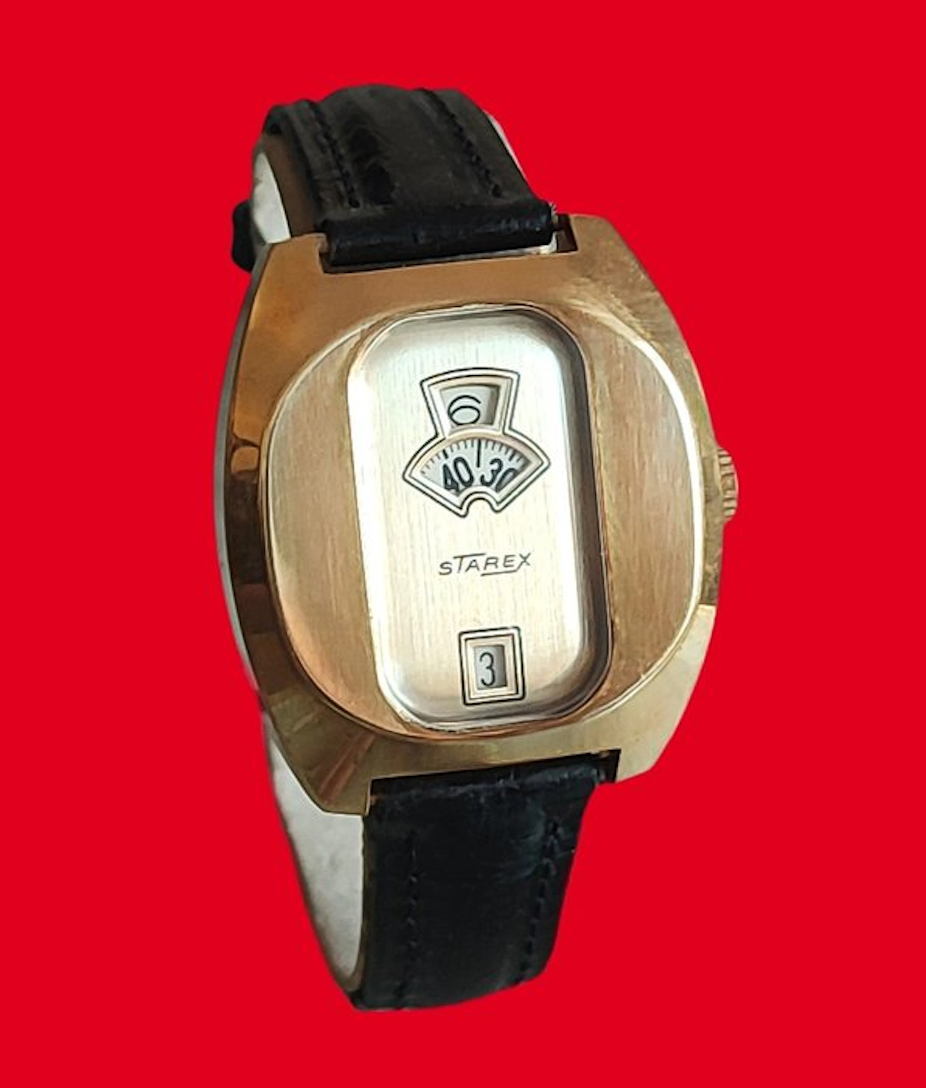 Starex Jump Hour - Space Age - Montre vintage mécanique...