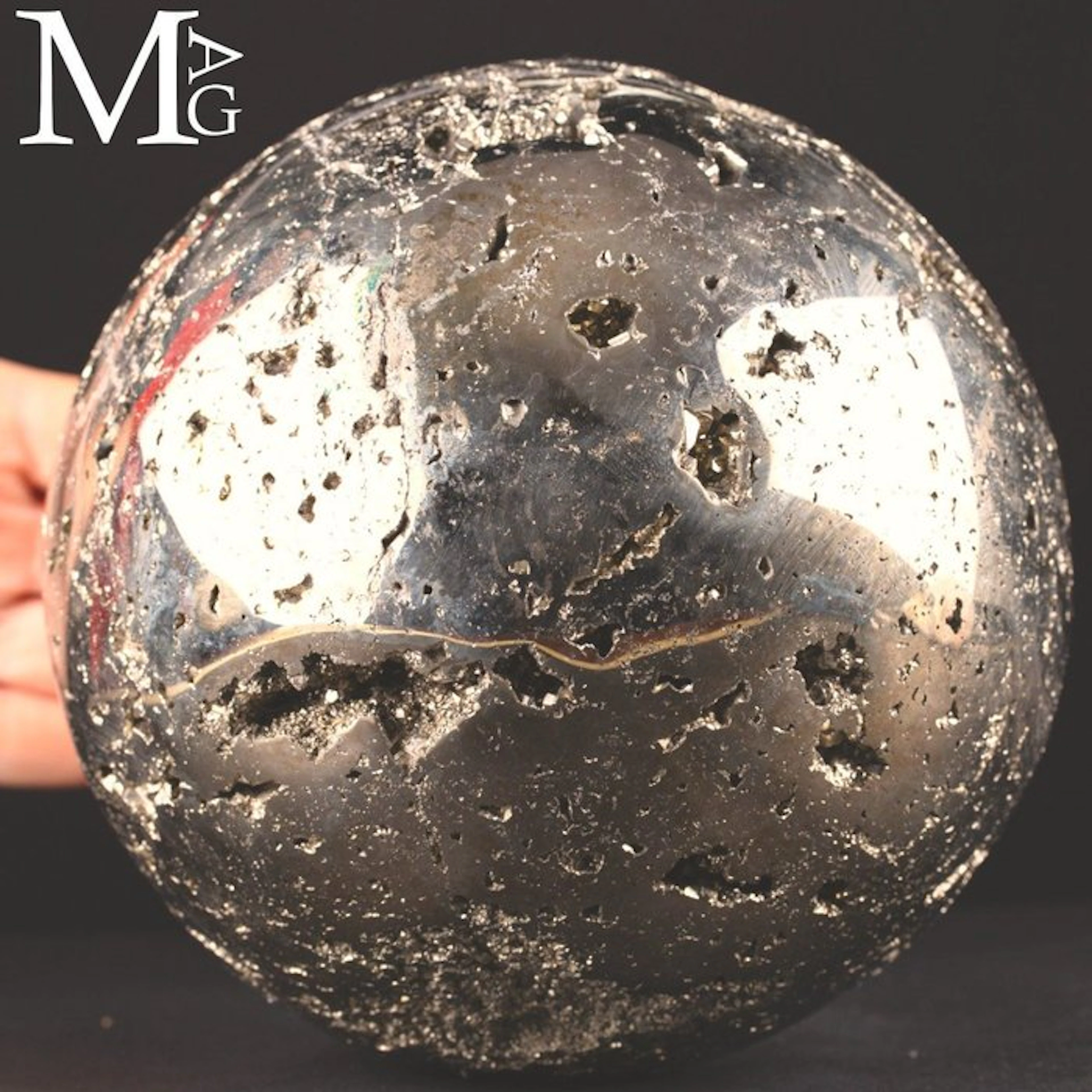 Extra Quality Large Pyrite Sphere - Huanzala Mines...