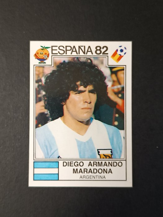 Figurine Panini Espana 82 - Maradona #176 - Originale - Excellent état
