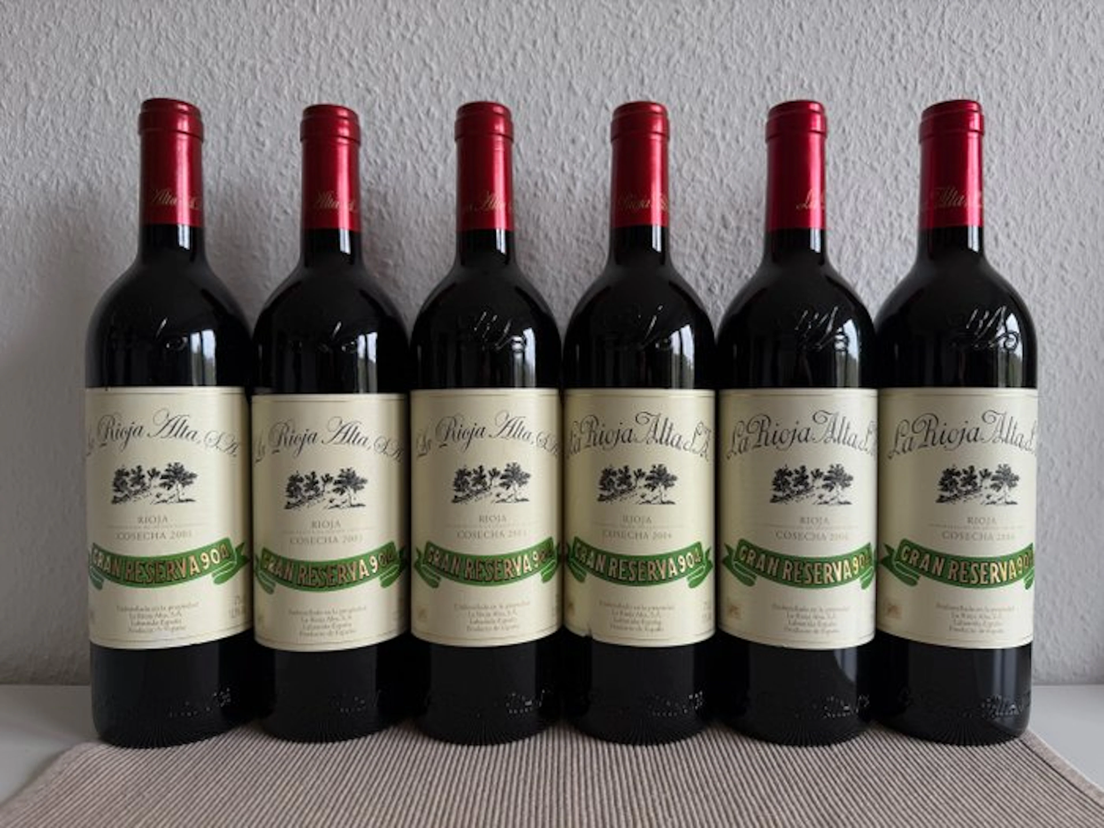 2001 (x3) & 2004 (x3) La Rioja Alta