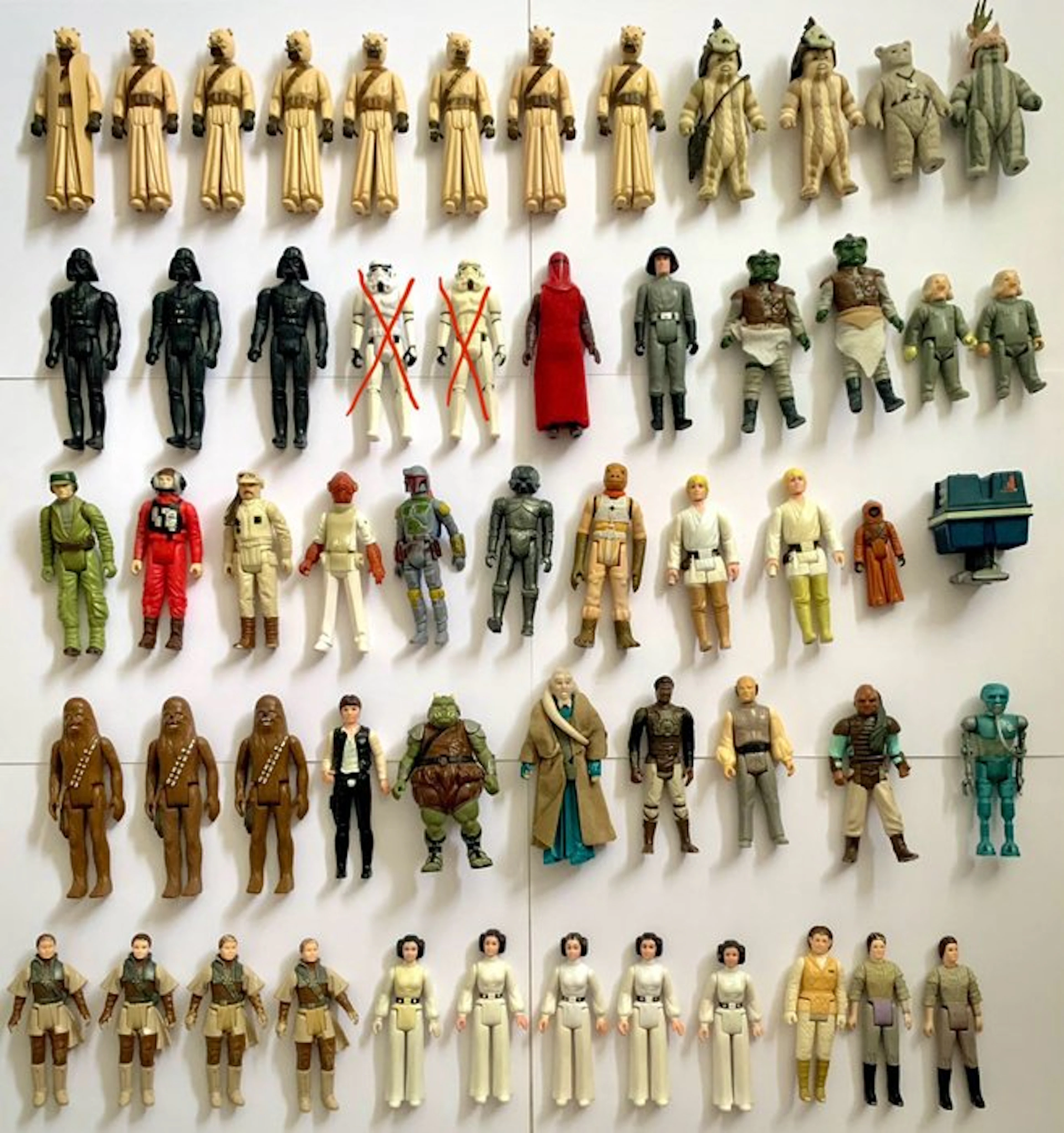 Autre - Toy Lot Star Wars Kenner Vintage - 54 Figurines...