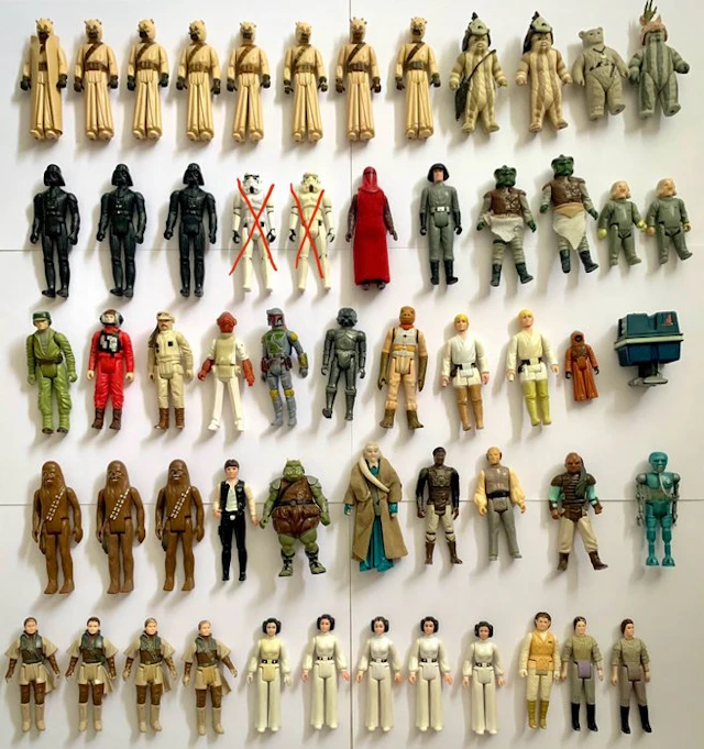 Autre - Toy Lot Star Wars Kenner Vintage - 54 Figurines...