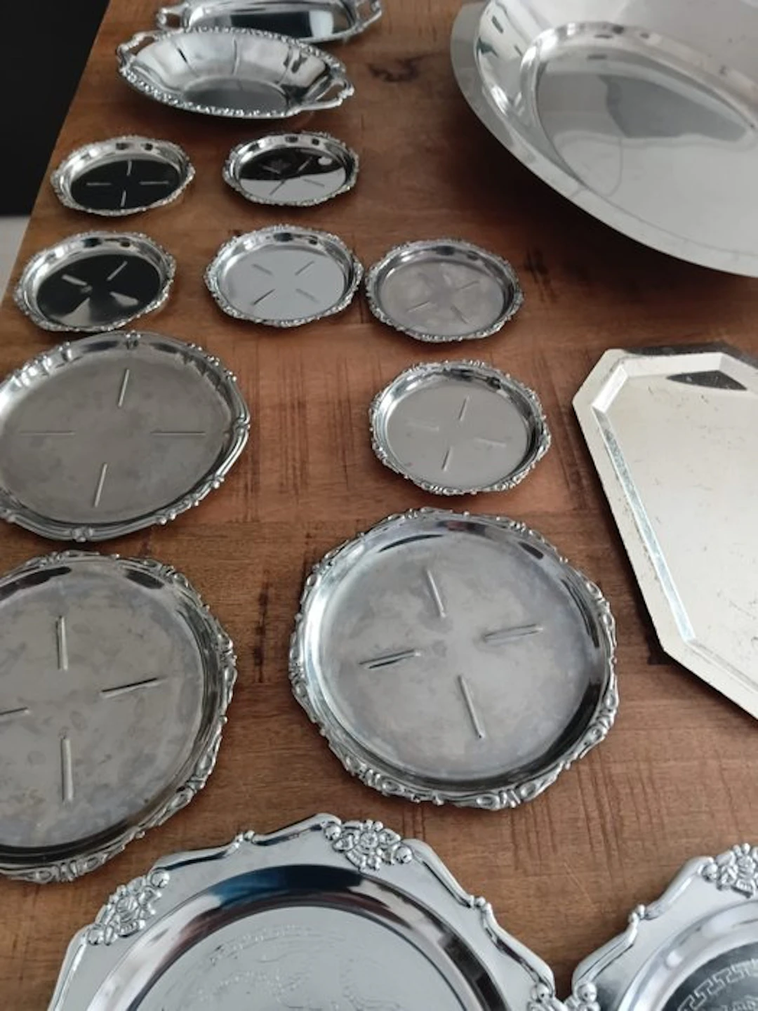 Serving tray (29) - Silverplated - Lot of trays, plates