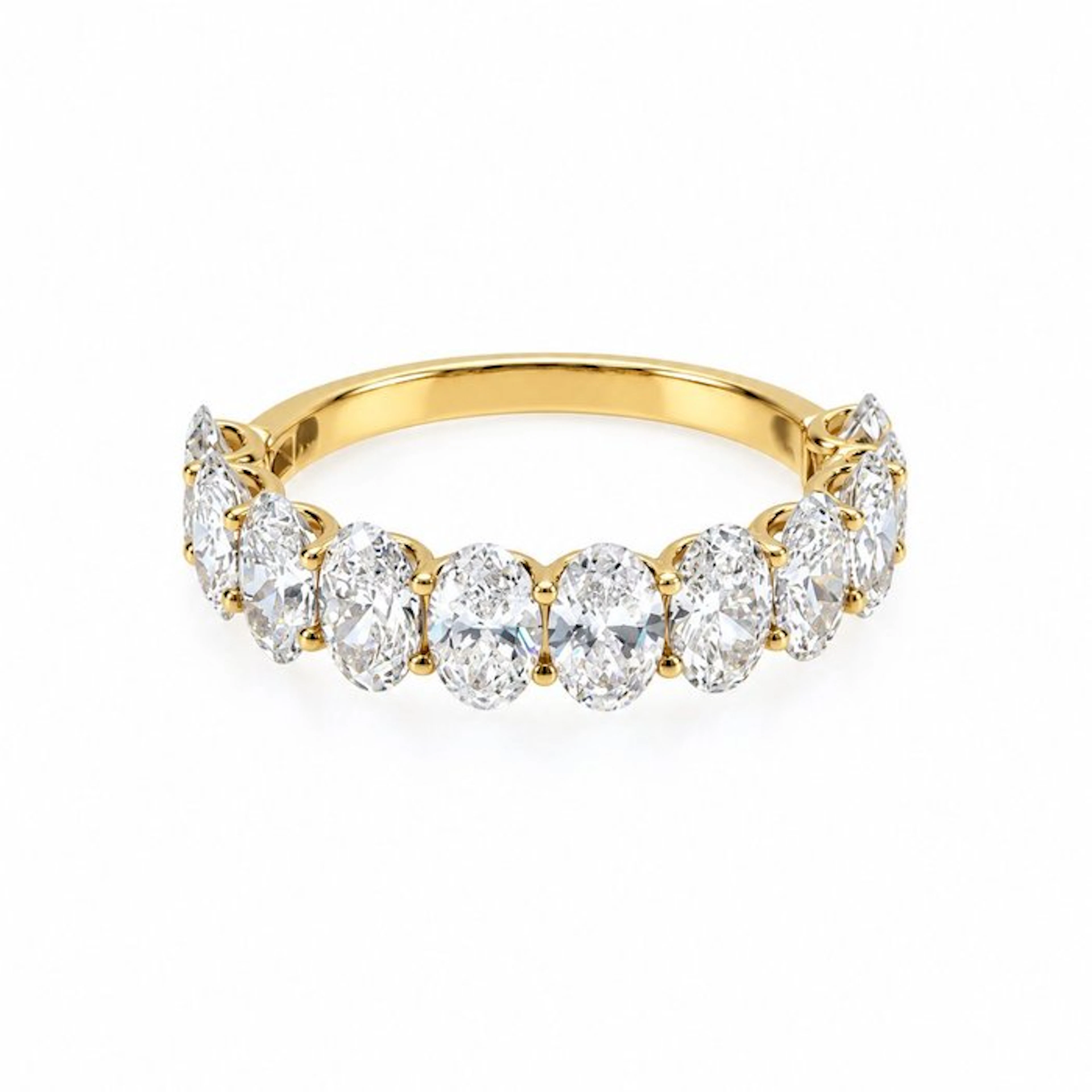 No reserve price - Ring - 14 kt. Yellow gold - 3.06ct. tw. Diamond (Lab-grown)