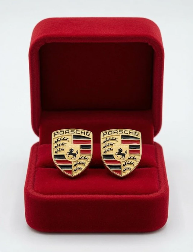 Laminated Gold (18k) - Cufflinks - PORSCHE