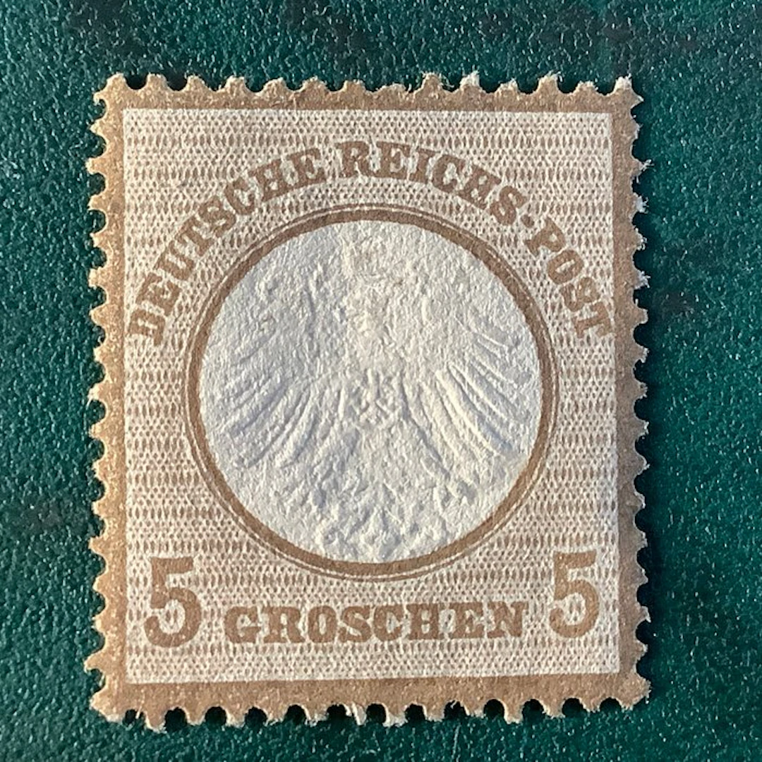 German Empire 1872 - 5 Groschen small breast shield - centered - MNG - Michel 6