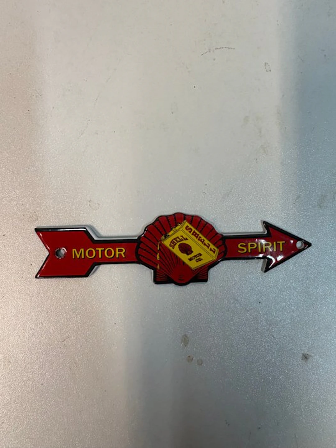 Shell Motor Spirit – Emaille Pijl Reclamebord –...