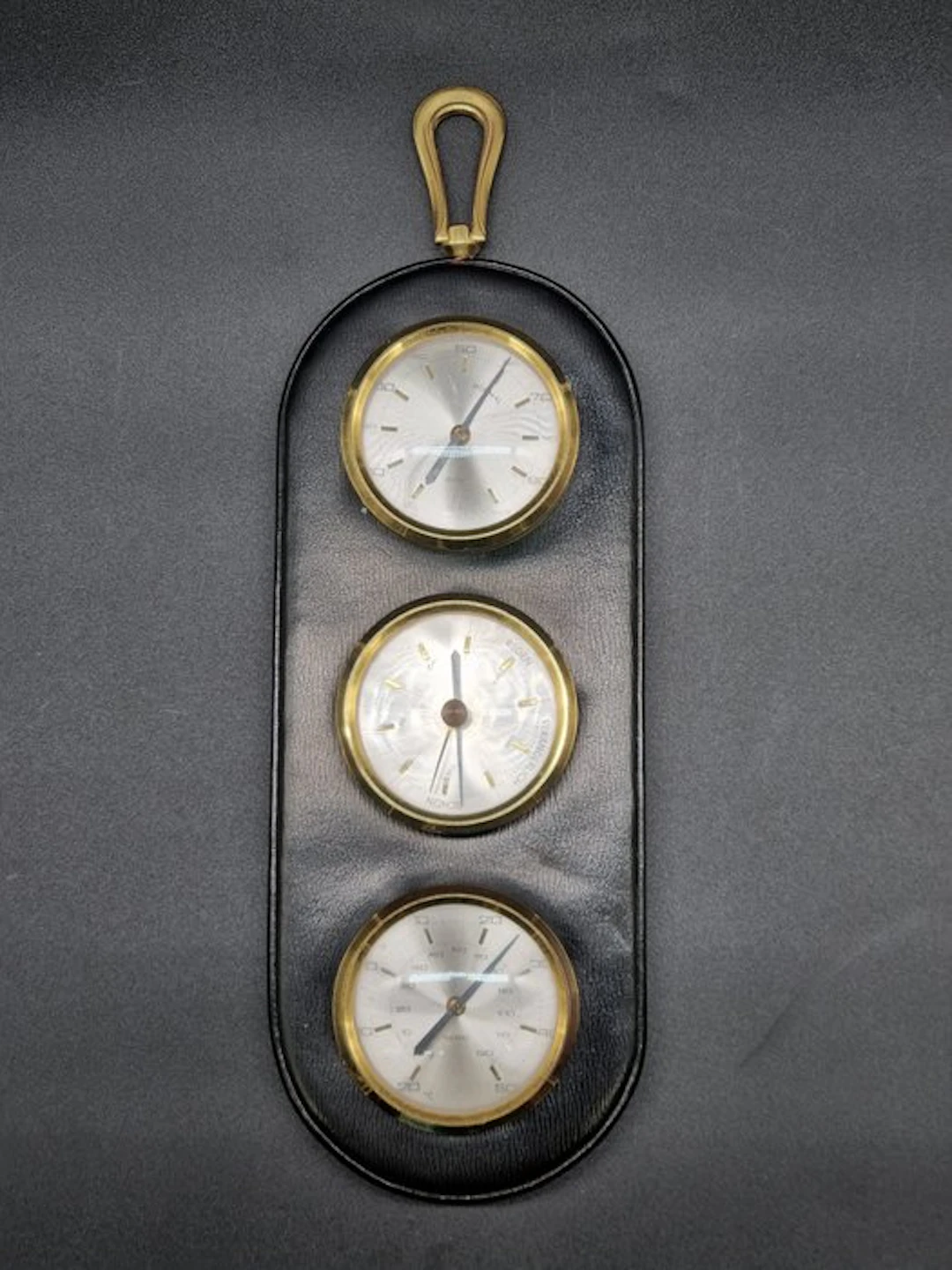 Vintage Wetterstation Wand 1970er – Barometer Hygrometer...