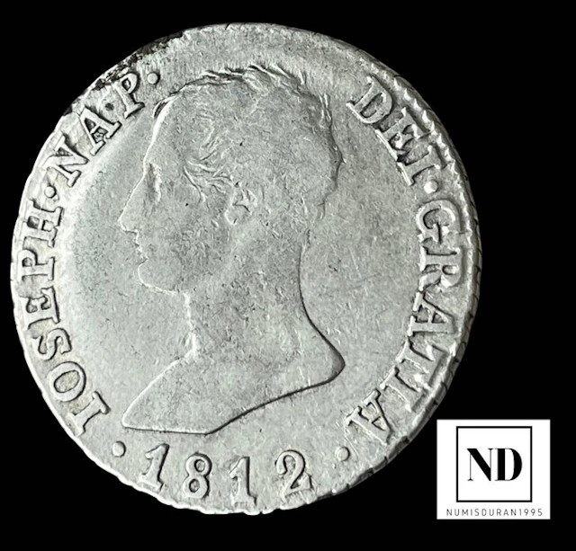 Spain. Jose Napoleón. 4 Reales 1812 Madrid AI
