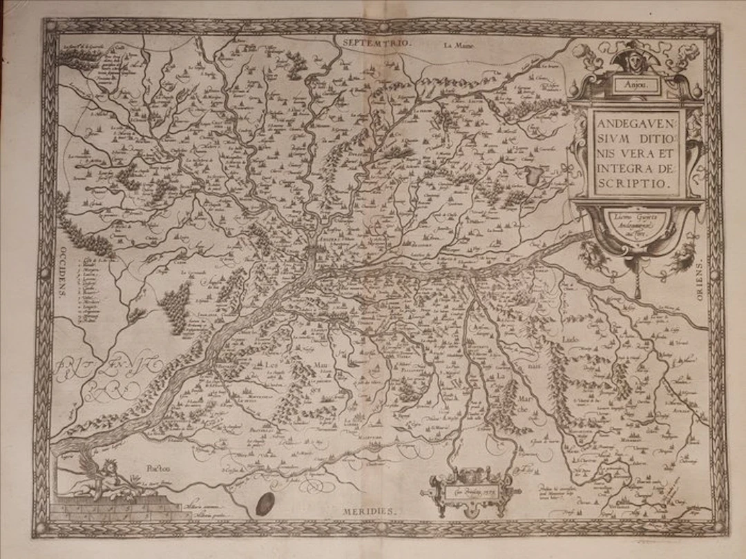 Francia (Ovest) - Anjou (Anjou); Abraham Ortelius (1527 –...