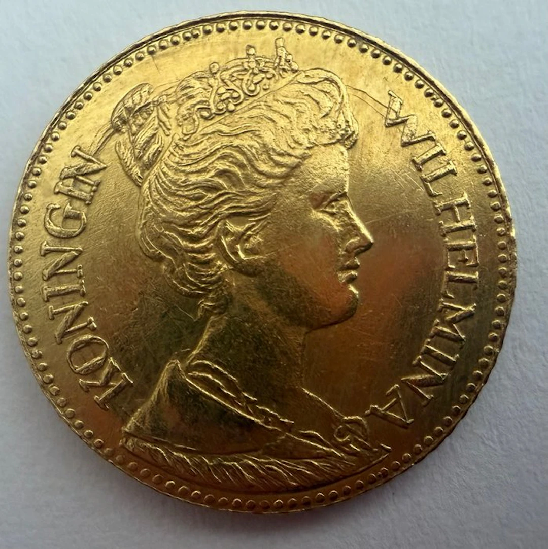Netherlands. Wilhelmina. 5 Gulden 1912 naslag