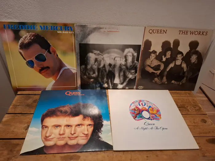 Queen, Freddie Mercury - 5 Albums - Multiple titles - LP...
