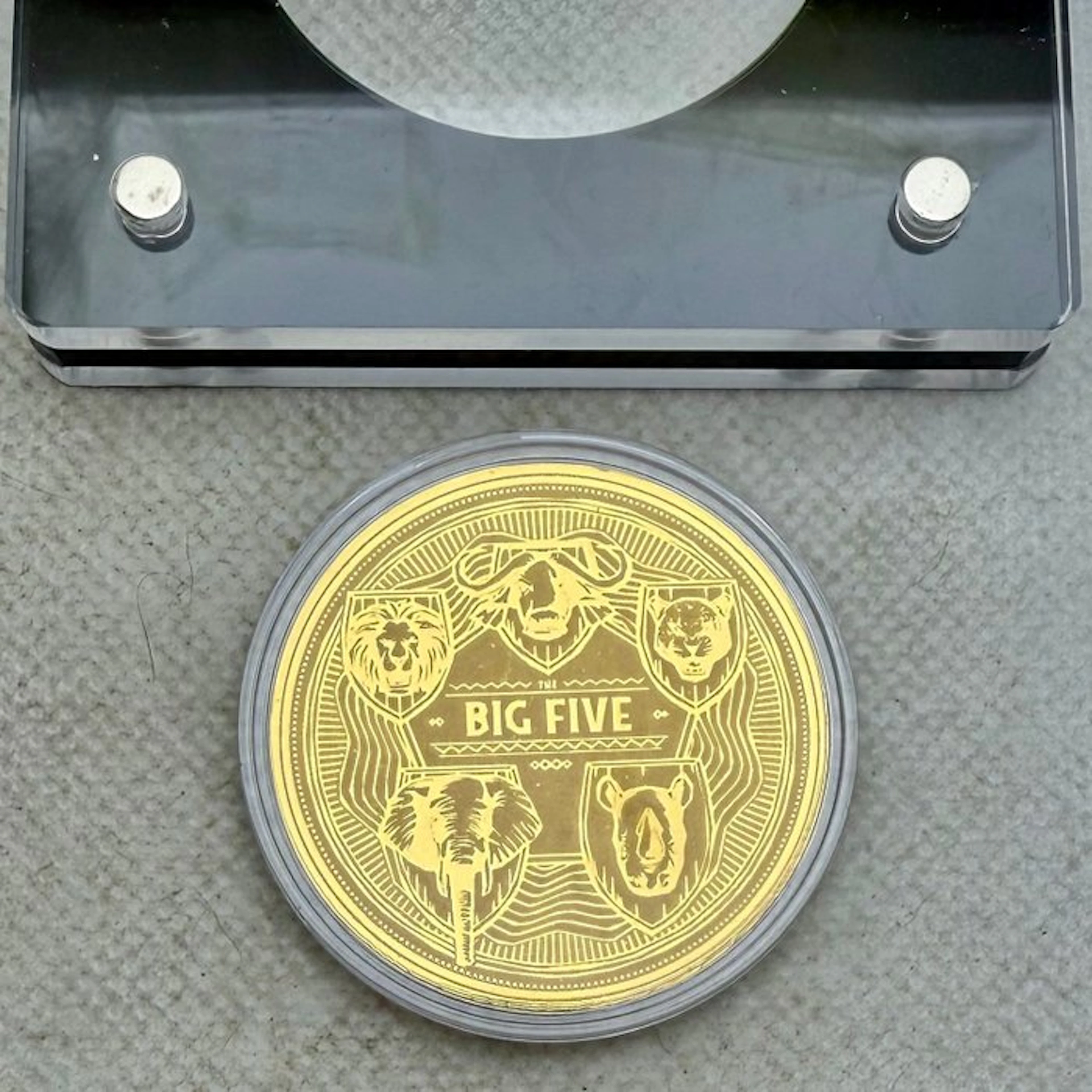 Togolese. 1500 Francs 2022 The Big Five, 1/200 oz, oro (.999) (No
