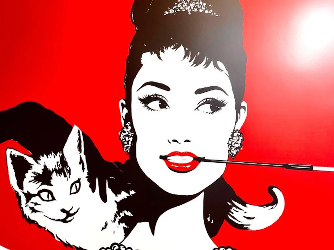 Antonio de Felipe - Audrey Hepburn (with cat) - 2000s