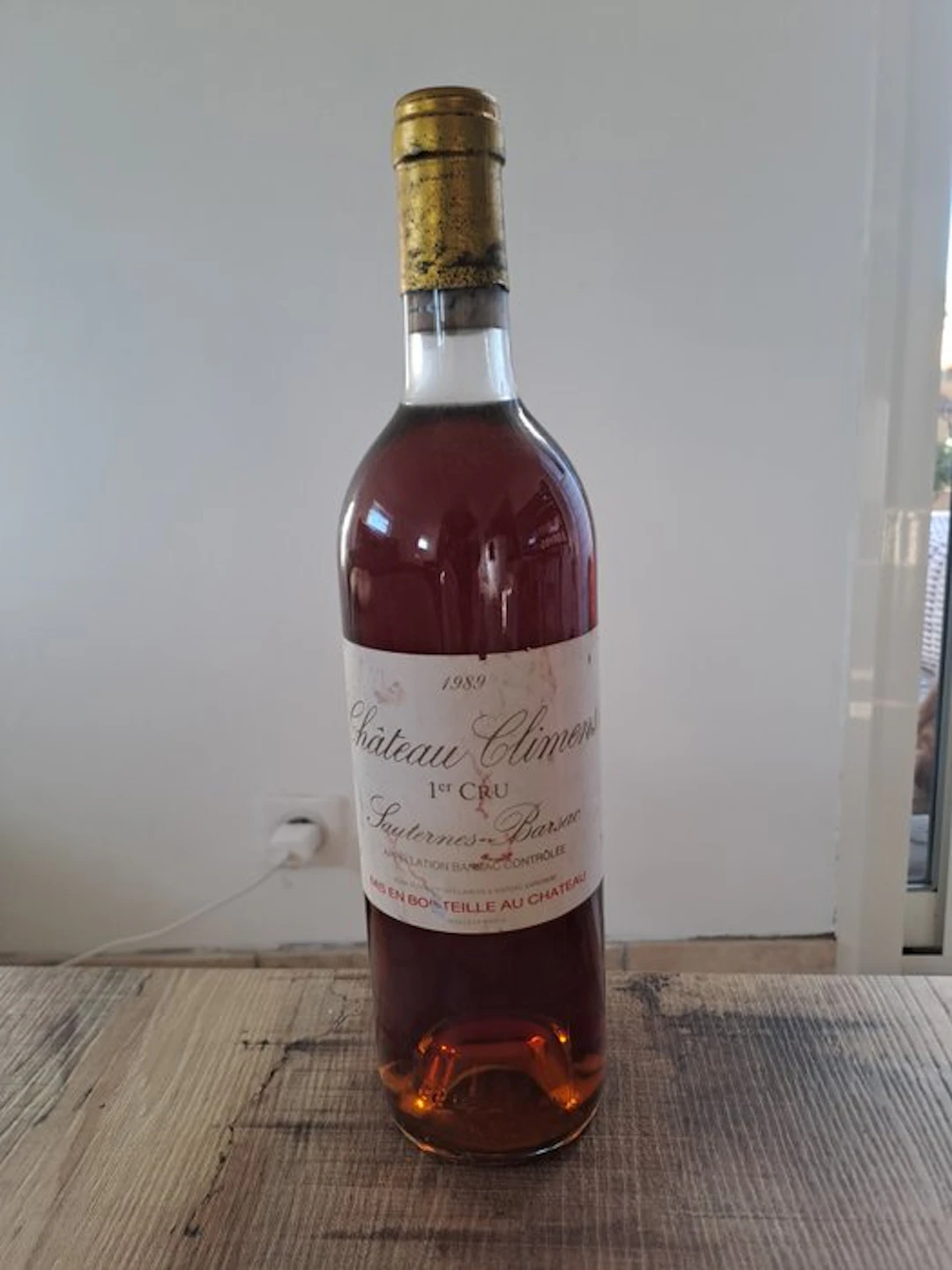 1989 Château Climens - Barsac, Sauternes 1er Cru - 1 Bottle (0.75L)
