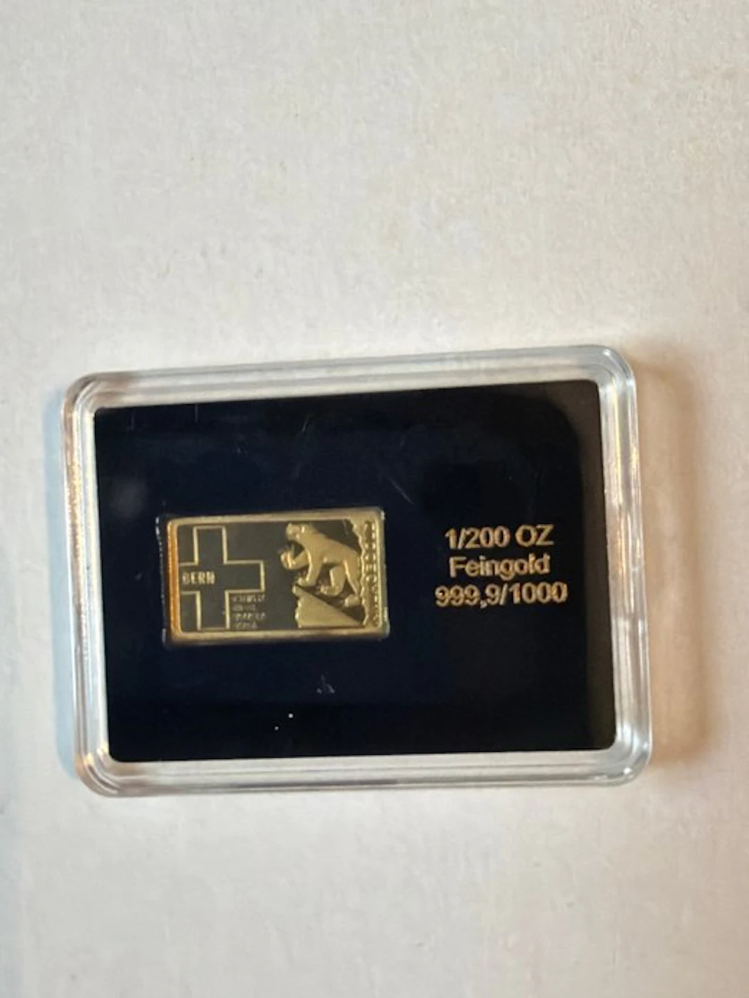 Switzerland. Gold bar ND Bern 1/200 Oz (.999) (No reserve price)