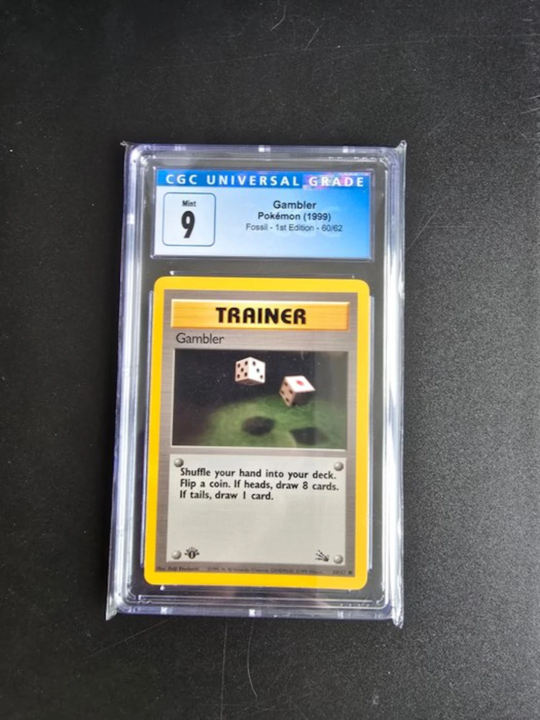 Pokémon - 1 Graded card 60/62 First edition - CGC 9 - WOTC - Fossil