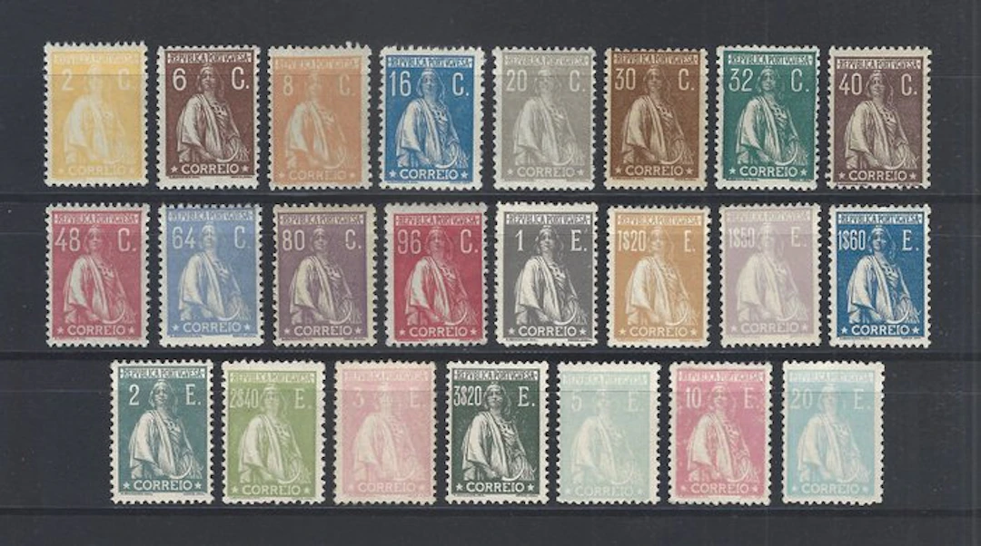 Portugal 1924/1926 - Complete Ceres series - Mundifil 276/98