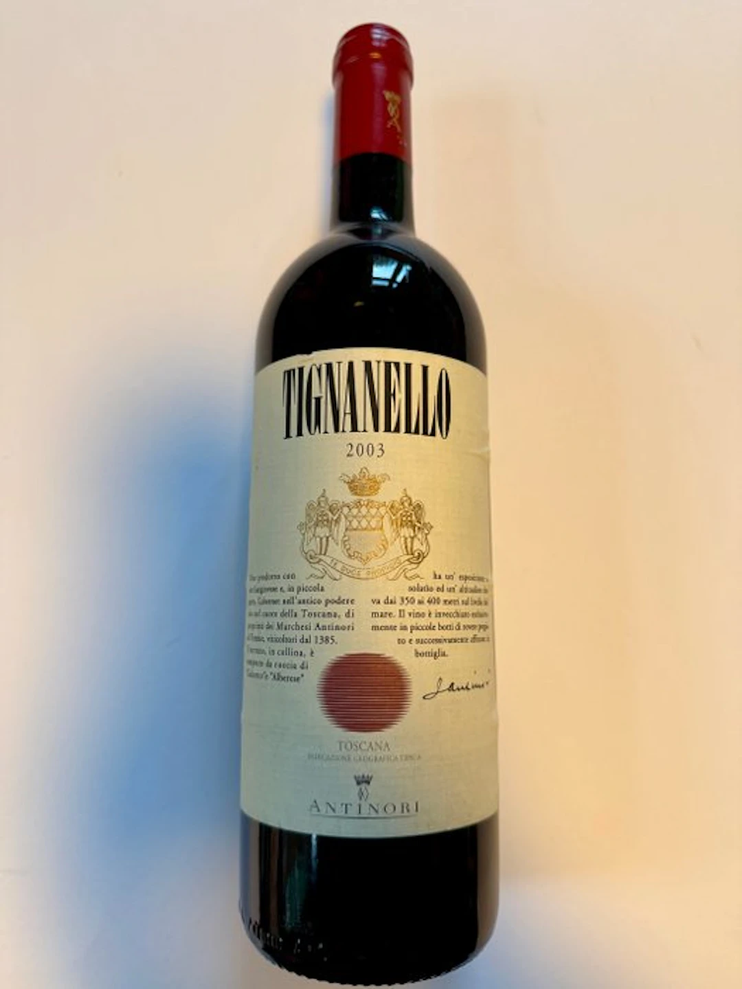 2003 Marchesi Antinori Tignanello - Tuscany IGT - 1 Bottle (0.75L)