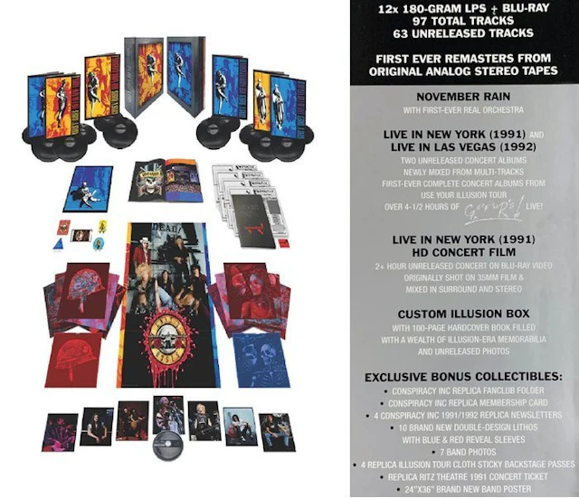 Guns N' Roses Vinyl Box Set " Use Your Illusion I & II "...