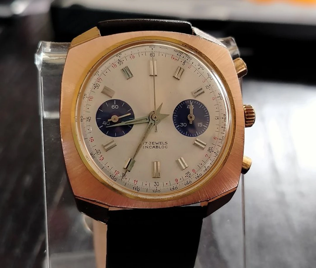 Chronographe Suisse - Valjoux 7733 - Reverse Panda - No...