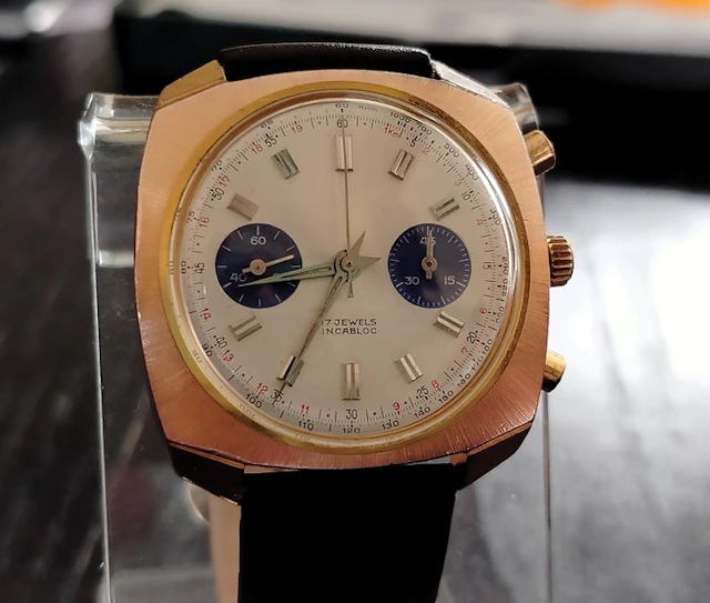 Chronographe Suisse - Valjoux 7733 - Reverse Panda - No...