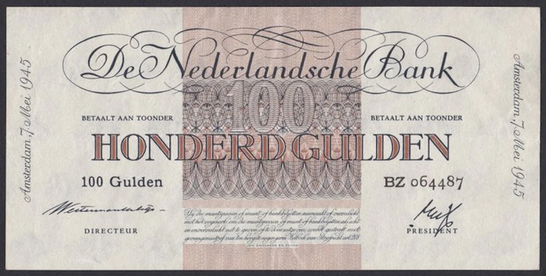 Netherlands. - 100 Gulden 1945 - Geldzuivering - Pick 79