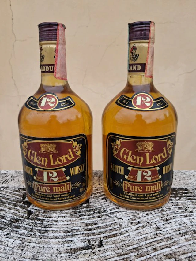 Glen Lord 12 years old Pure Malt - b. 1990s - 70cl - 2 bottles