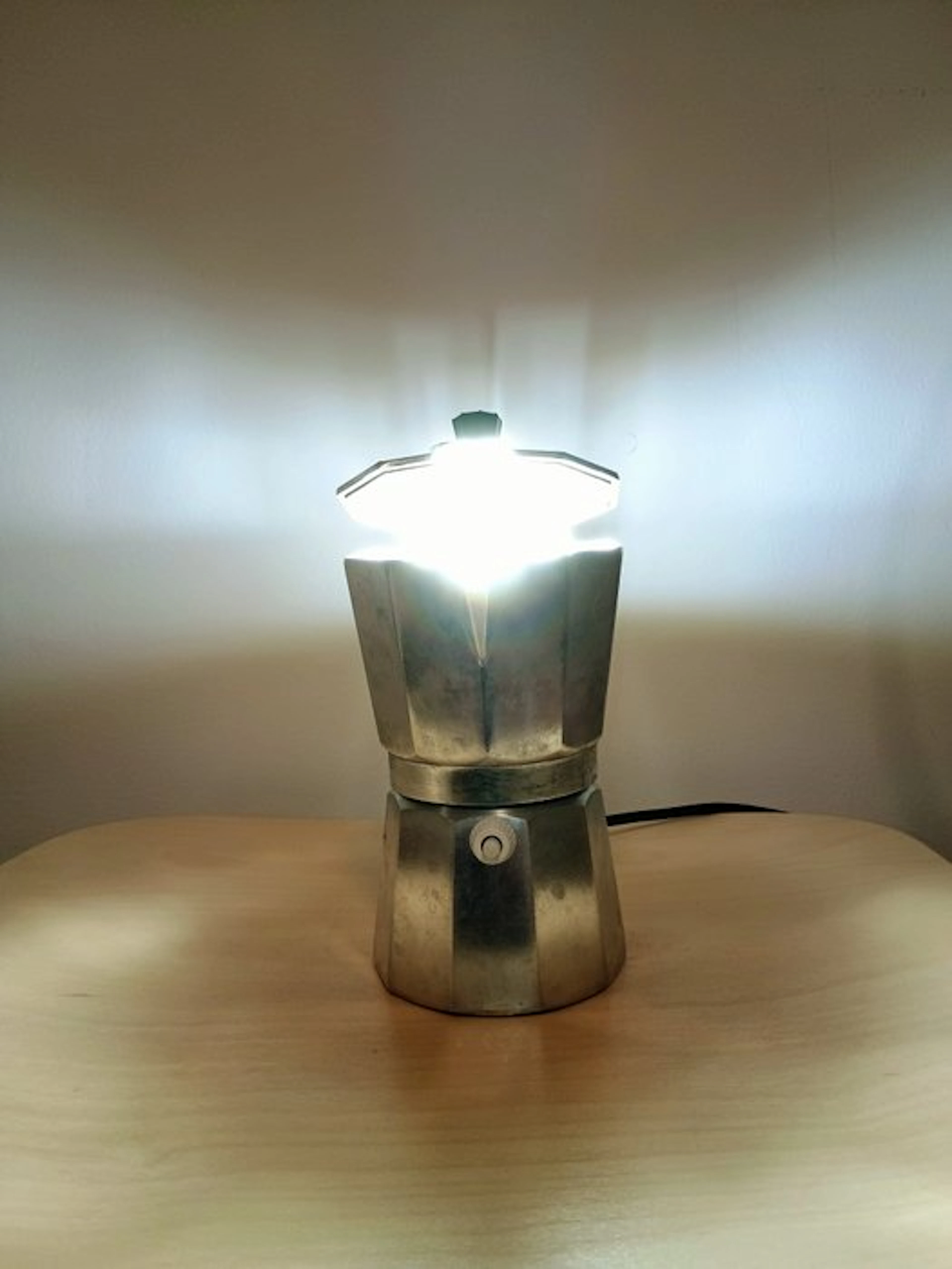 Table lamp - Aluminium - Espresso coffee machine lamp