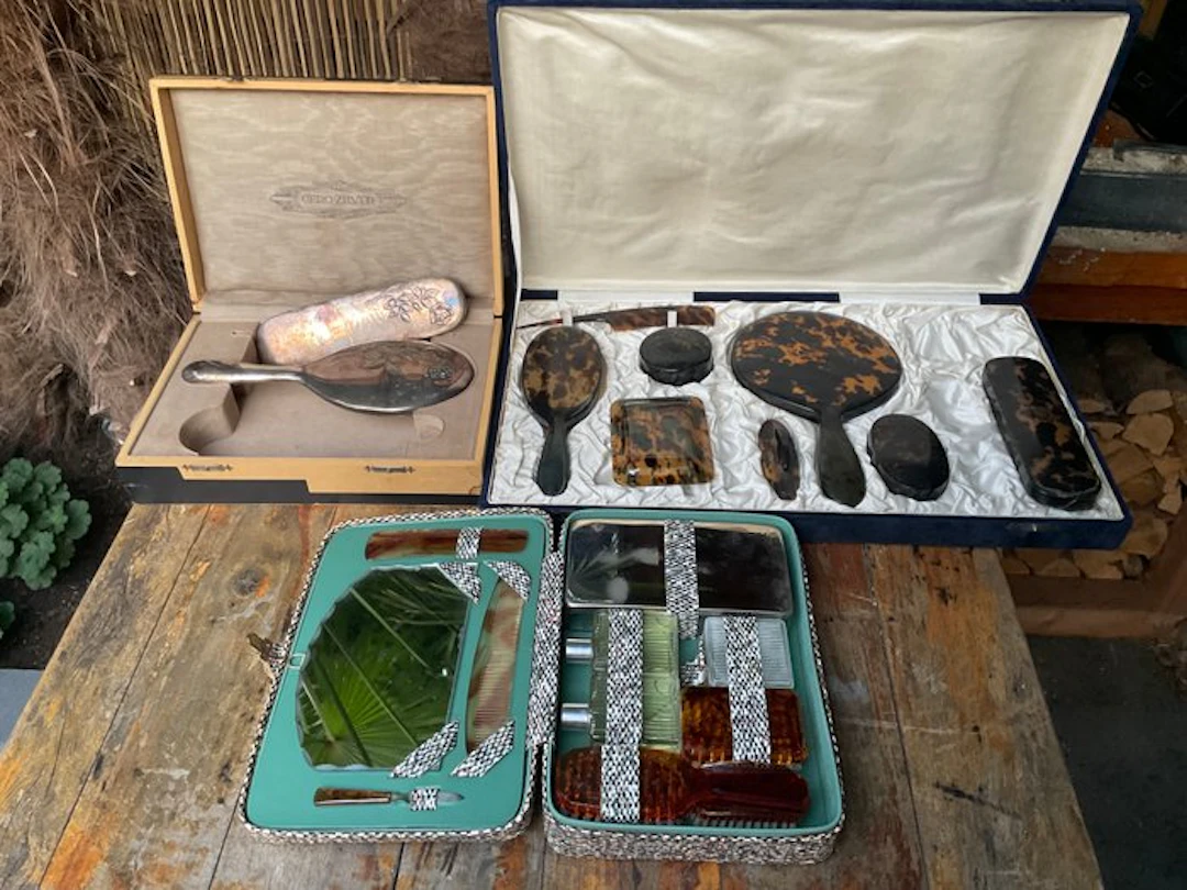 Gero-Zilver - Dressing table set (20) - Celluloid