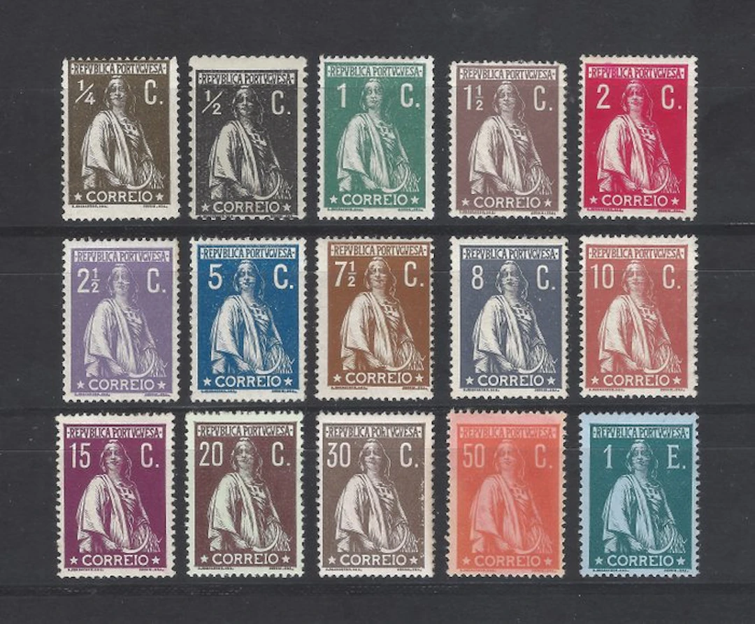 Portugal 1912 - Complete Ceres series - Mundifil 206/220